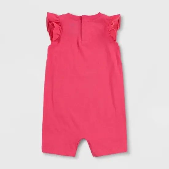 Levi's&reg; Baby Girls' Ruffle Sleeve Romper - Pink image {1}