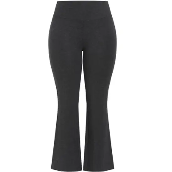 Women's Plus Size Supima&reg; Bootleg Legging Charcoal - tall | AVENUE LEISURE image {2}