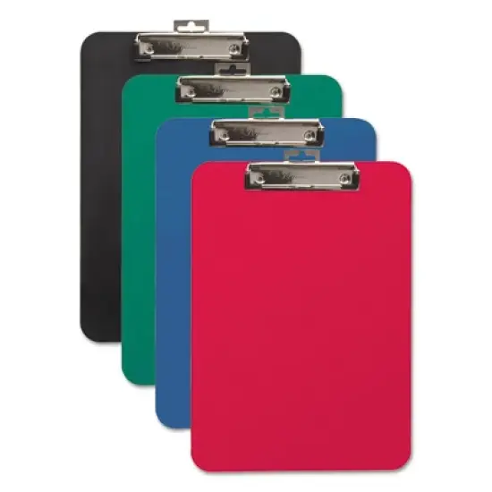 Mobile OPS Unbreakable Recycled Clipboard, 0.25" Clip Capacity, Holds 8.5" x 11" Sheets, Blue image {4}