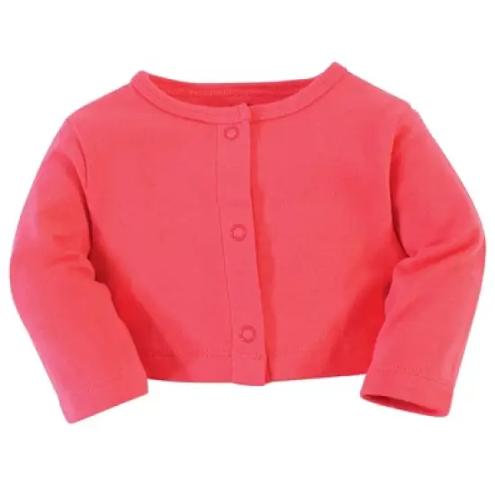 Touched by Nature Baby and Toddler Girl Organic Cotton Dress and Cardigan 2pc Set, Strawberries image {3}