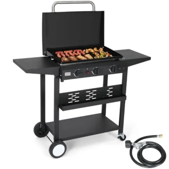 WARMOUNTS 23" Portable Gas Griddle BBQ Grill Perfect for Outdoor Gathering image {7}