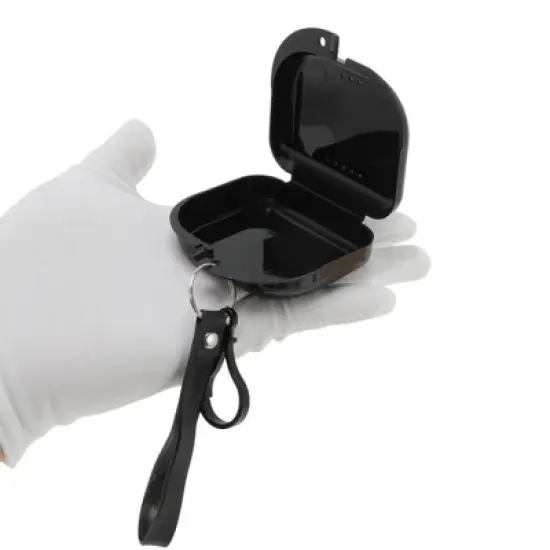 Unique Bargains Compact Braces Box with Lanyard 1 Pc image {2}