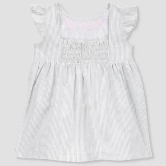 Carter's Just One You&reg; Baby Girls' Striped Floral with Hat - Green image {2}