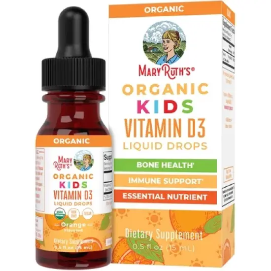 Organic Kids Vitamin D3 Liquid Drops image {9}