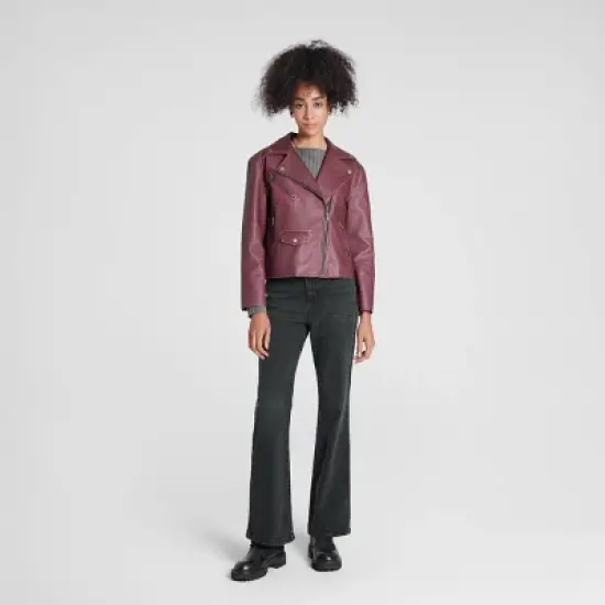 Women's Faux Leather Biker Jacket - Wild Fable&trade; image {2}