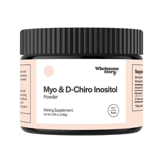 Wholesome Story Myo & D-Chiro Inositol Powder, Supports Healthy Hormone Levels, Menstrual Cycles & Ovarian Health image {6}