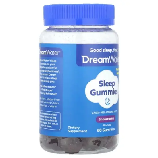 Dream Water Sleep Gummies, Snoozeberry, 60 Gummies image {3}