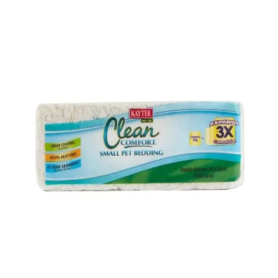 Kaytee Clean Comfort Rabbit, Guinea Pig, Chinchilla and Hamster Low Dust and Odor Control Pet Bedding - White - 24.6L/2.5lbs image {2}