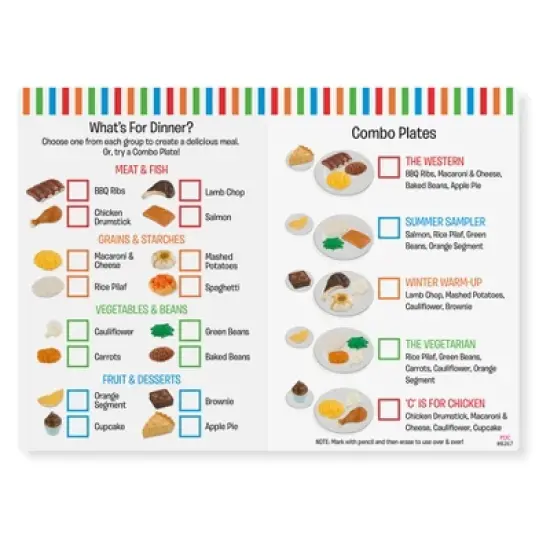 Melissa & Doug Food Fun Combine & Dine Dinners - Red image {1}