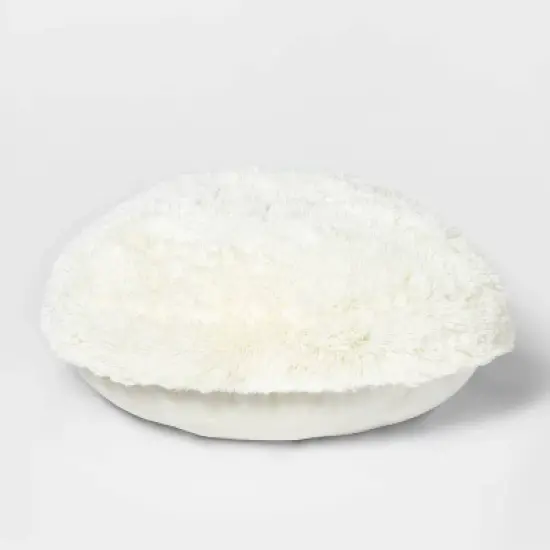 Faux Fur Floor Kids' Pillow Cream - Pillowfort&trade; image {1}
