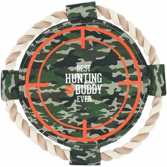 Pavilion Gift Company - Hunting Buddy - 10" x 10" Canvas Dog Toy on Rope - Pet Toy image {7}