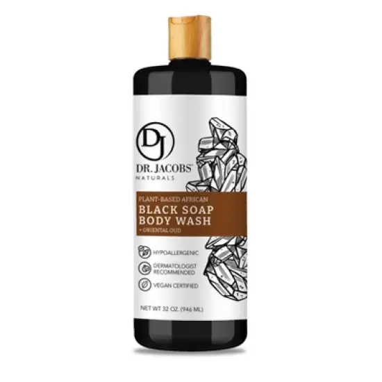 Dr Jacobs Naturals - Black Soap Gel - Moisturizing (Oriental Oud)  - Vegan image {5}