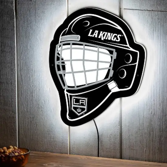 Evergreen Ultra-Thin Edgelight LED Wall Decor, Helmet, Los Angeles Kings- 15.6 x 19 Inches Made In USA image {5}