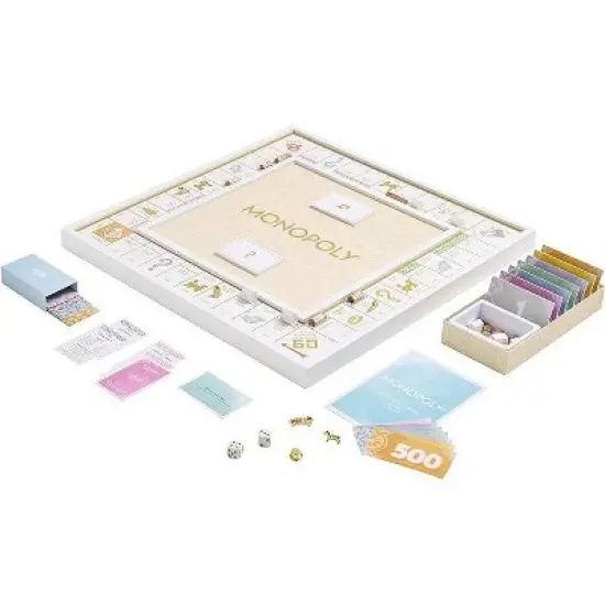 WS Game Company Monopoly Bianco Edition Board Game image {1}