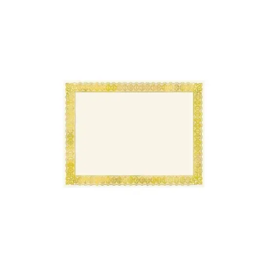 Gartner 8.5" x 11" Certificates Ivory/Gold 15/Pack 487916 image {1}