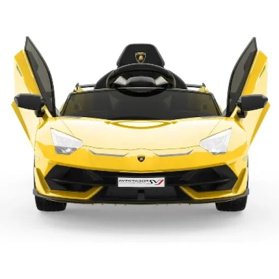 12V Licensed Lamborghini Kids Ride-On Car, Electric Battery-Powered Sports Car with Remote Control, Hydraulic Doors, 2 Speeds, ASTM Certified image {12}