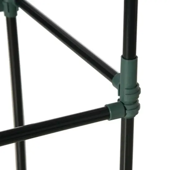 Outsunny Raised Garden Bed, Galvanized Elevated Planter Box with 2 Customizable Trellis Tomato Cages for Climbing Vines, 5.9' x 3' x 1', Green image {5}