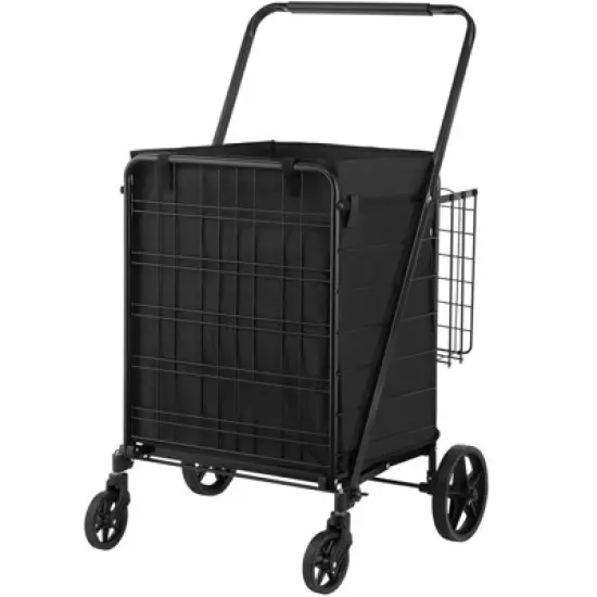 Dexmalle Folding Shopping Cart with Removable Waterproof Liner image {6}