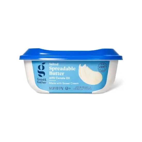 Salted Spreadable Butter with Canola Oil - 8oz - Good & Gather&trade; image {3}