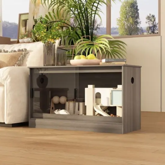 Famapy 68 Gallon Small Pet Habitat,Reptile Terrarium Cabinet with Ventilation,Cage Tank with Glass Door,for Amphibian,Hamster/Lizards/Geckos/Snakes image {4}