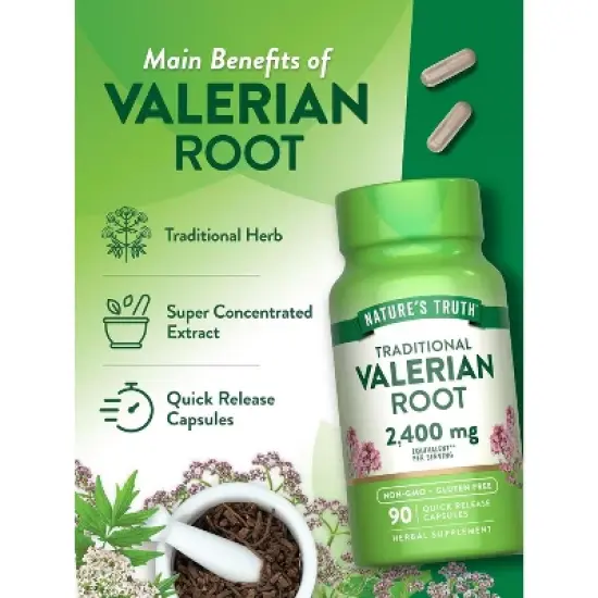 Nature's Truth Valerian Root 2400mg | 90 Capsules image {4}