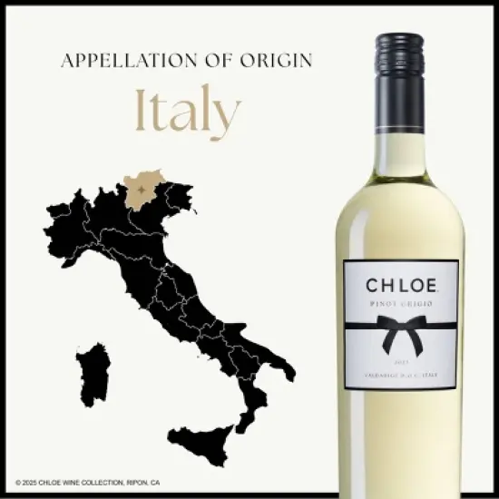 Chloe Pinot Grigio White Wine - 750ml Bottle image {6}