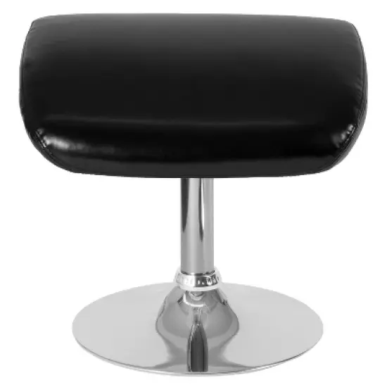 Flash Furniture Egg Series Ottoman Footrest with Chrome Base image {2}