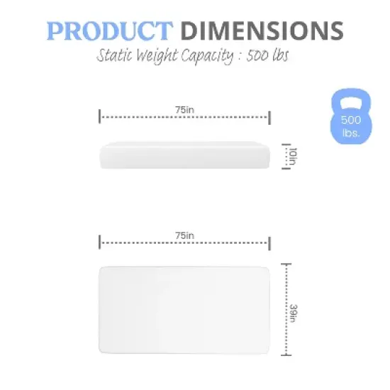 Emma and Oliver 4-Layer Memory Foam Mattress in a Box with Green Tea Infusion, Air Circulation, Cooling Gel, and CertiPUR-US Certified Foam image {2}