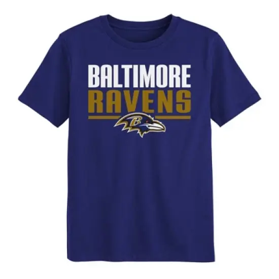 NFL Baltimore Ravens Boys' Short Sleeve Cotton T-Shirt image {1}