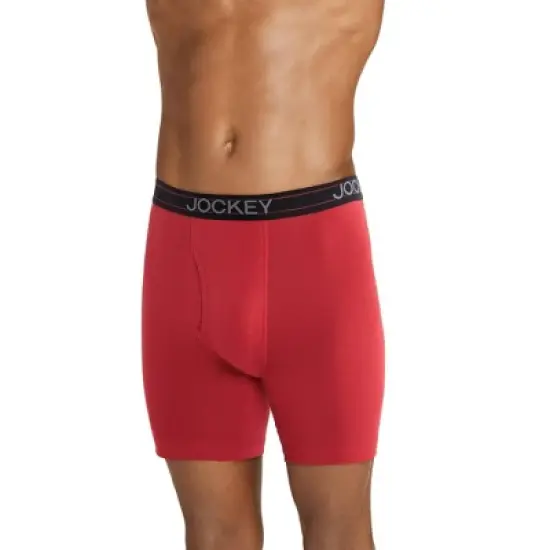 Jockey Men's Lightweight Cotton Blend 7" Long Leg Boxer Brief - image {1}