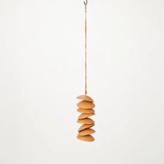 Woodstock Chimes Ceramic Disc Wind Chime Apricot 26" image {5}