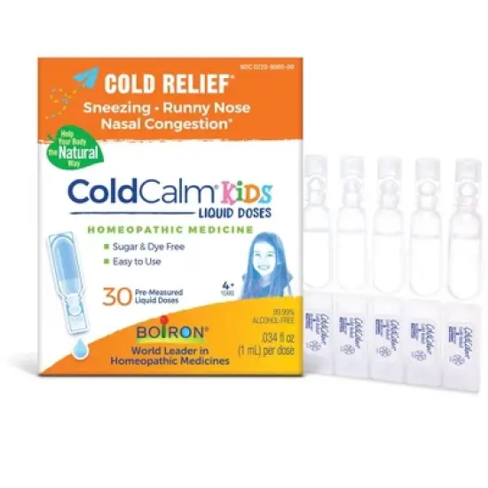 ColdCalm Kids by Boiron Homeopathic Medicine For Cold Relief  -  30 Doses Liquid image {10}