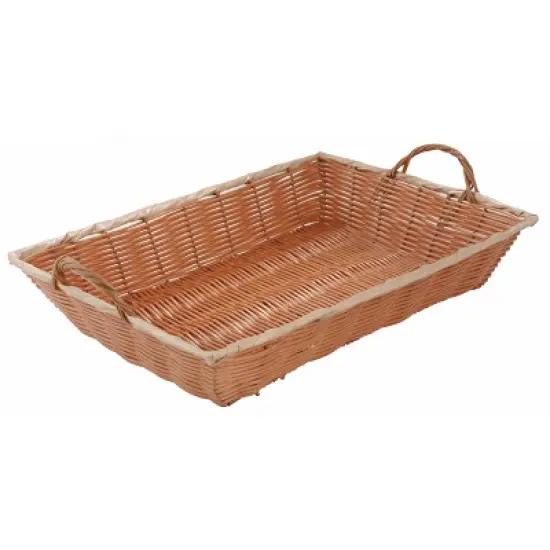 Winco Woven Basket with Handles, Rectangular image {4}