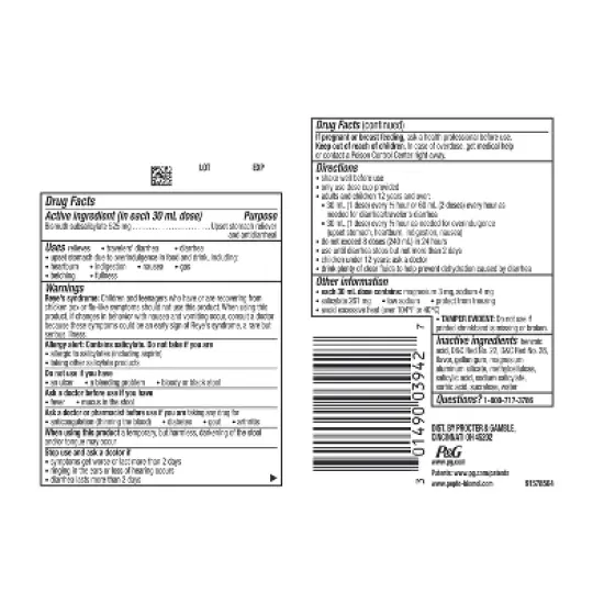 Pepto-Bismol 5 Symptom Stomach Relief - Original Liquid image {7}