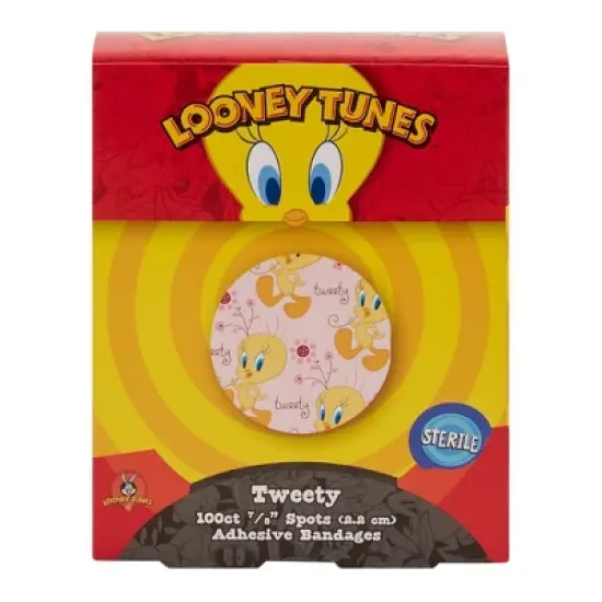 Looney Tunes Adhesive Spot Bandage, 7/8 in, 100 Count, 1 Pack image {1}