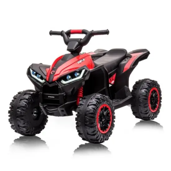 12V Ride On ATV for Kids, Electric Four Wheeler for Toddlers Ages 3-8, with Remote Control, LED Lights, Music, High/Low Speed, USB image {10}
