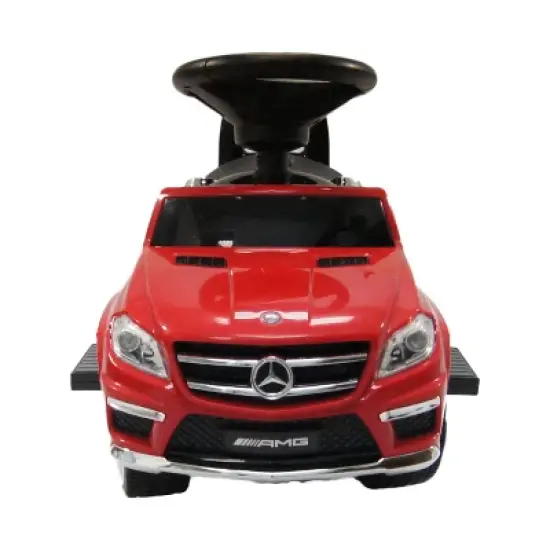 Best Ride On Cars Toddler 4-in-1 Mercedes Push Car Stroller Ride-On Toy with Horn Sounds, LED Lights, and Removable Handle image {2}