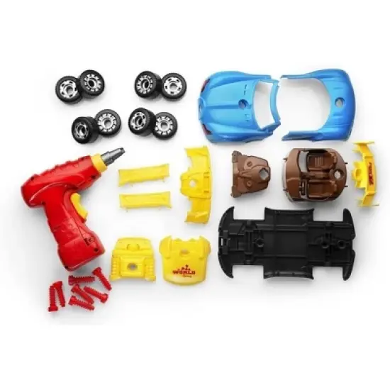 Take Apart Racing Car Toys - Racing Car with Drill, Engine Sounds and Lights - 30 Piece Race Car Take Apart Set - Play22Usa image {2}