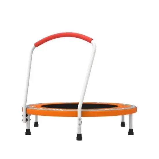 Jump Into Fun 36inch Mini Trampoline for Kids Ages 1-6 Indoor Outdoor Trampoline with Handle Fun for Kids image {4}