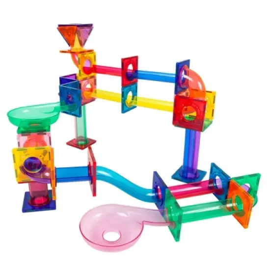 PicassoTiles&reg; Magnetic Marble Run, 71 Pieces image {2}