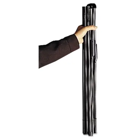 Quartet Heavy-Duty Adjustable Instant Easel Stand 25" to 63" High Steel Black 27E image {2}