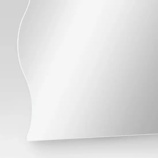 16"x20" Frameless Wavy Wall Mirror Silver - Room Essentials&trade; image {3}