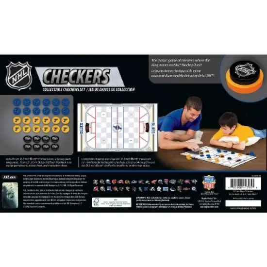 MasterPieces Officially licensed NHL St. Louis Blues Checkers Board Game for Families and Kids ages 6 and Up image {3}