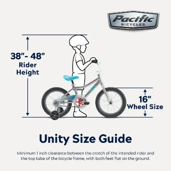 Pacific Unisex Unity 16" Kids' Bike - Silver image {10}