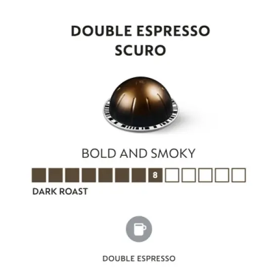 Nespresso Vertuo Double Espresso Scuro Capsules Medium Roast - 40ct image {1}