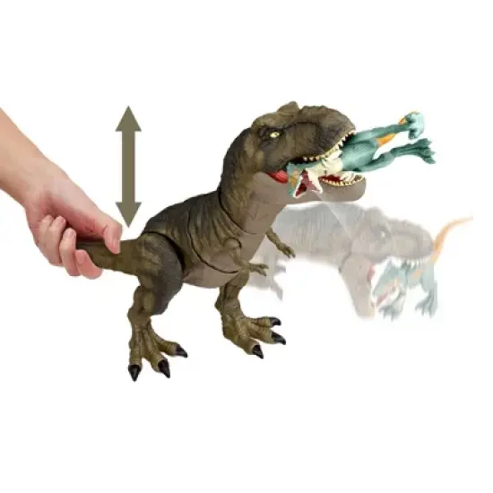Jurassic World: Dominion Thrash 'n Devour Tyrannosaurus Rex Dinosaur Figure image {3}