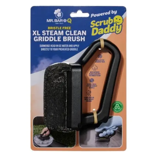 Scrub Daddy Griddle Steam Grill Cleaning Brush Black image {9}