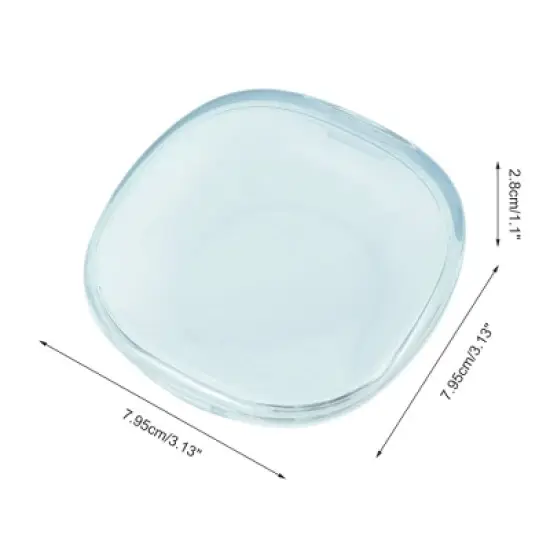 Unique Bargains Portable Transparent Square-Round Retainer Case Braces Box 1 Pc image {3}