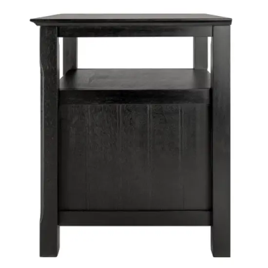 Timber Nightstand Black - Winsome image {4}