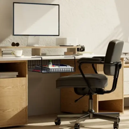 Sorbus Under Cabinet Can Storage Shelf &ndash; Pantry Organizer with Divider for Canned Goods image {8}